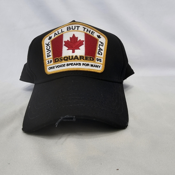 Dsquared2 Canadian Flag Icon Baseball Cap Baseball Hat Black - Picture 2 of 7